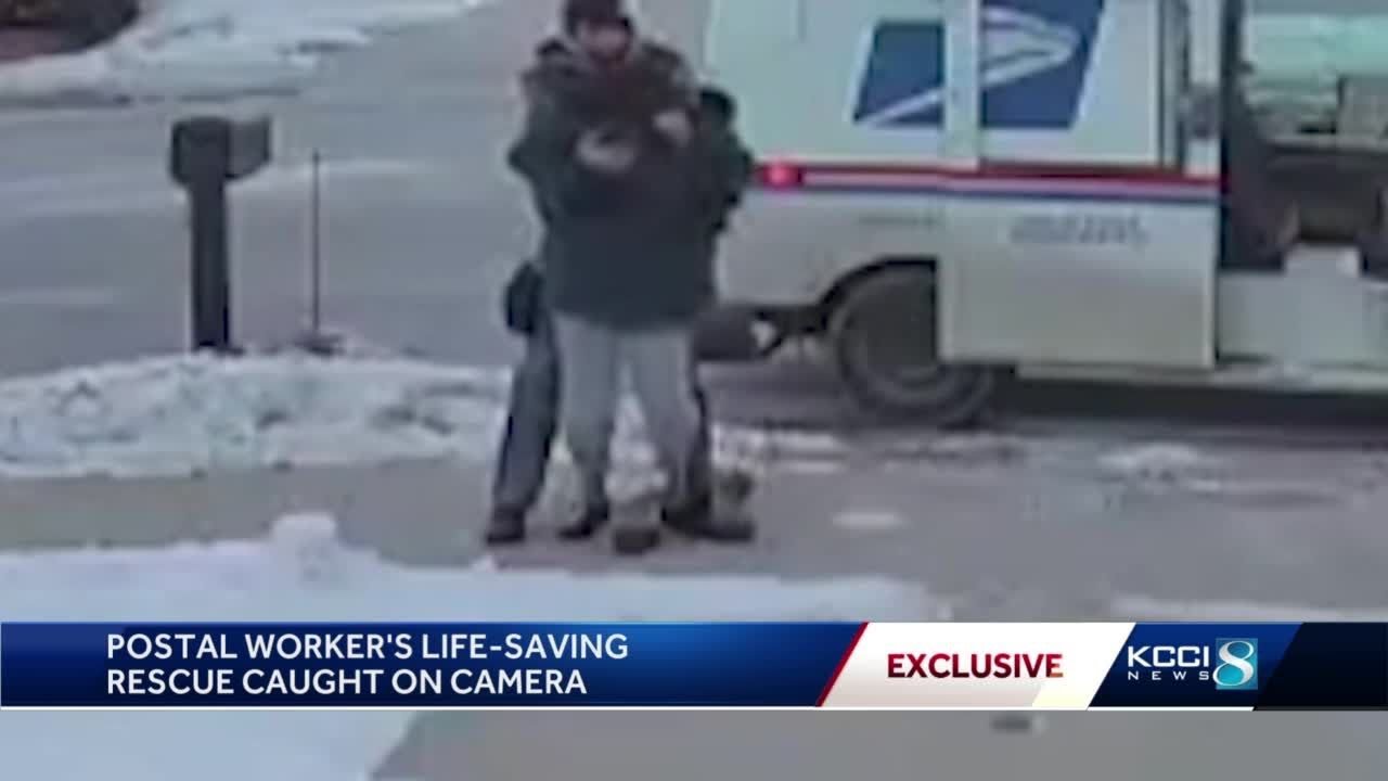 Mail carrier rescues woman who had fallen in sub-zero temperatures