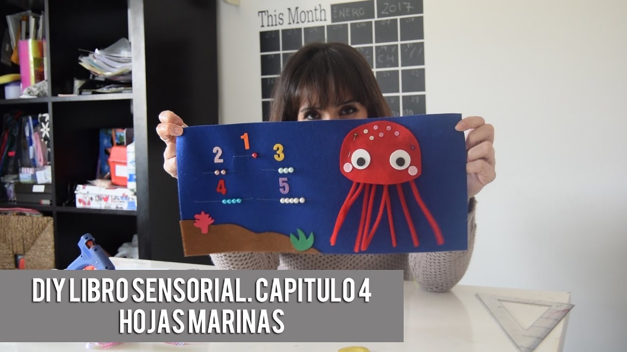DIY LIBRO SENSORIAL  CAPITULO 4  Hojas fondo mar