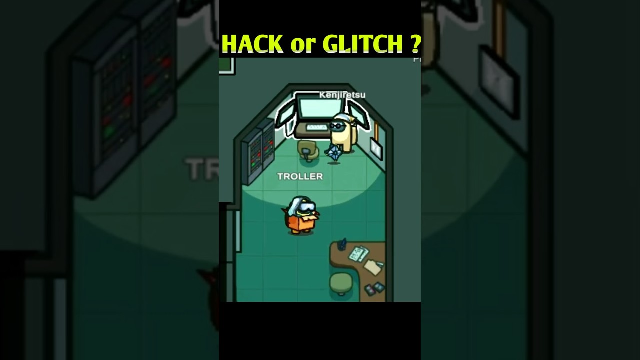 Hack or Glitch? Among Us Shorts #youtube #youtubeshorts #ytshorts