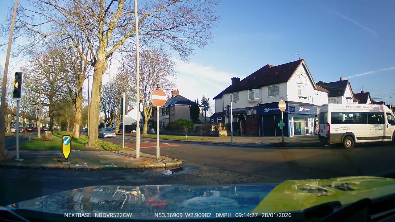 speke driving test route  28/01/2026 8.57 am