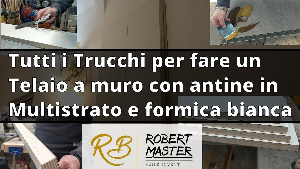 🔥Come fare un Telaio Armadio a Muro con Antine in Formica bianca fai da te.