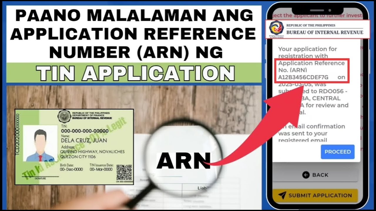 PAANO MALALAMAN ANG BIR TIN APPLICATION REFERENCE NUMBER (ARN) | HOW TO CHECK TIN ARN | HR LEAH G.