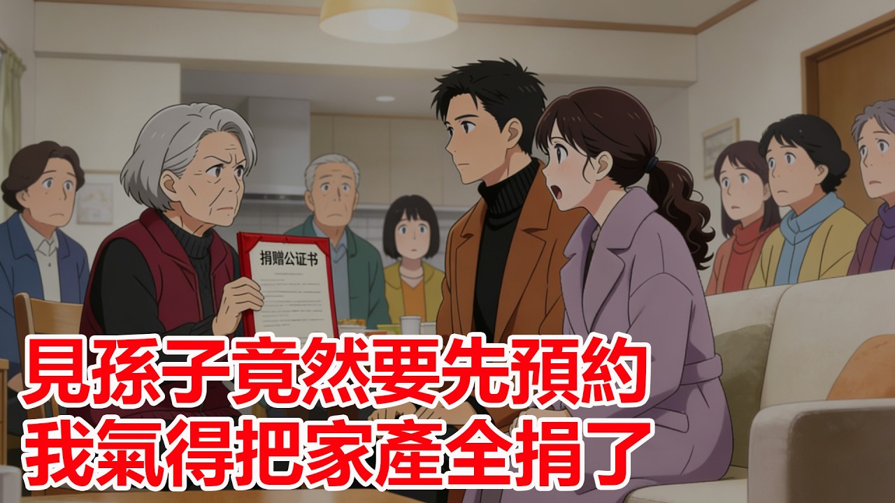 我見孫子竟然要先跟兒子預約，在親友面前把拆遷款全捐了