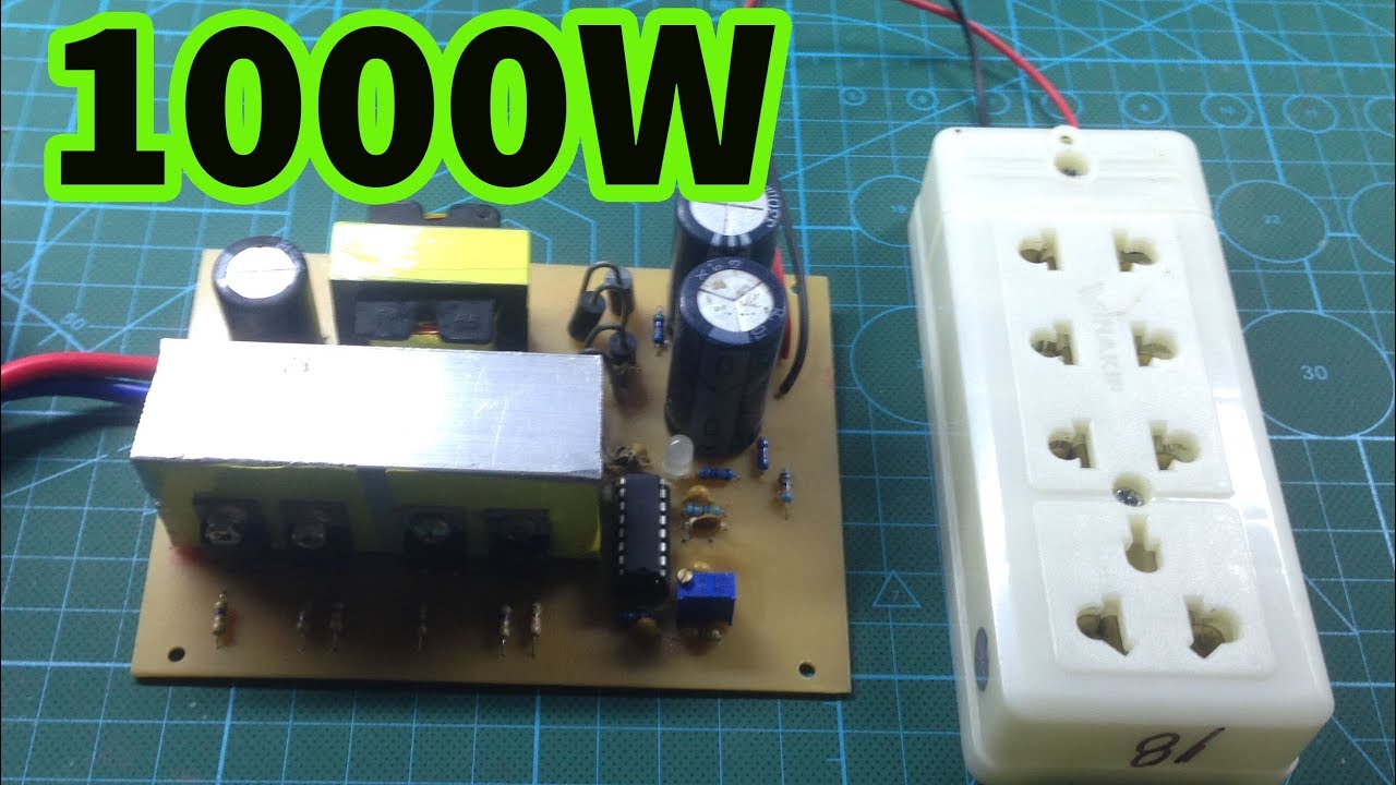 Inverter from ATX 12V to 220V 500W 1000W peak.