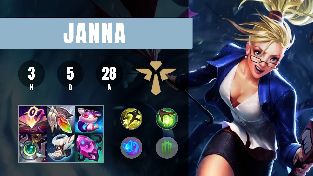 Janna Support vs Nautilus - EUW Challenger Patch 26.04