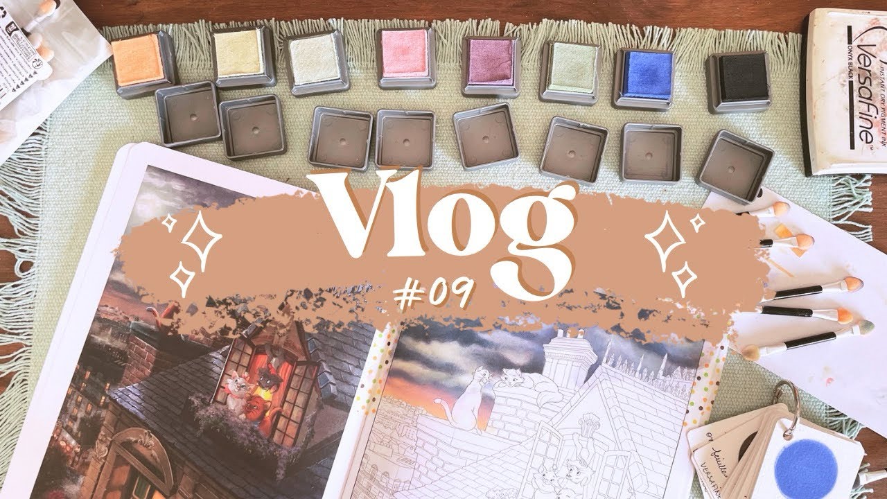 Colo vlog #09 - je commence 6 nouveaux coloriages!!!