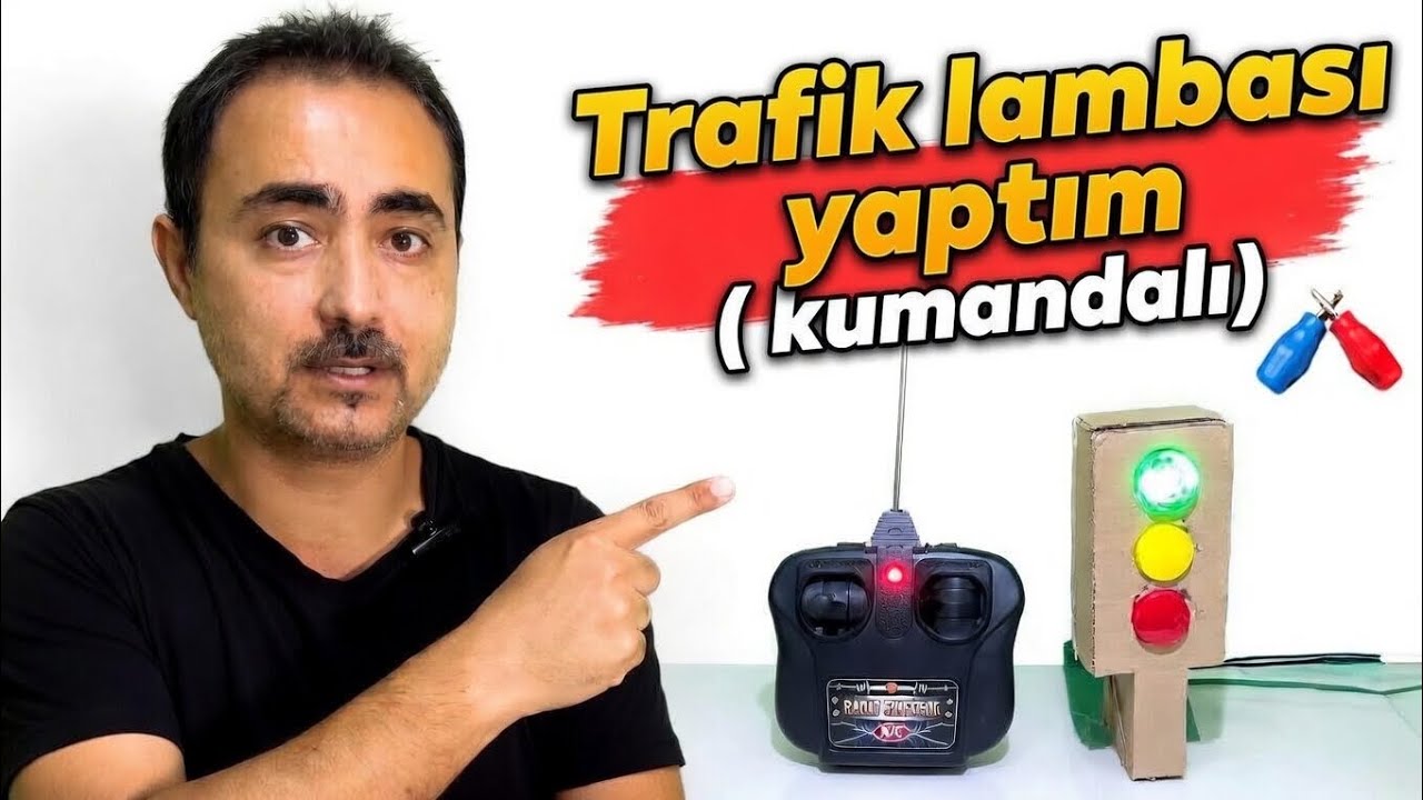 Ev yapımı kumandalı trafik lambası , kumandalı trafik lambası nasıl yapılır