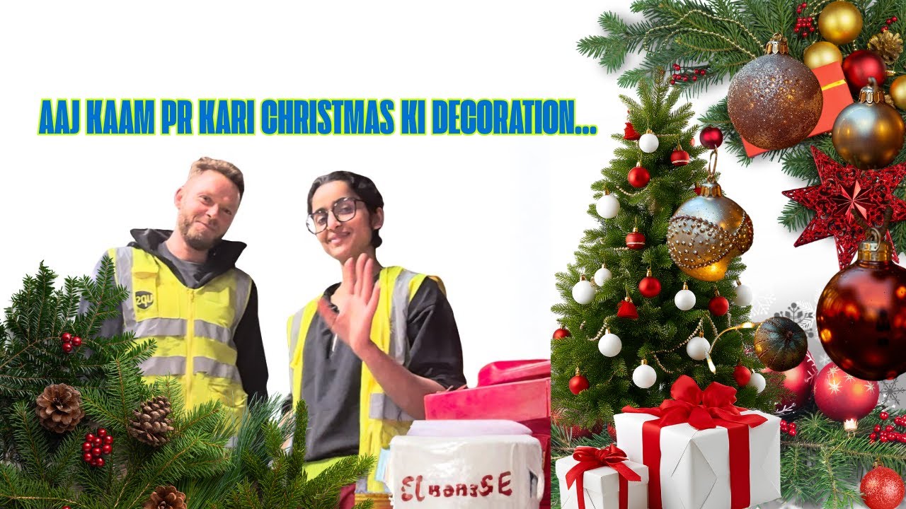 Aaj kaam pr kiya christmas tree decorate || Aaj fr class se ho gai late || VLOG 7