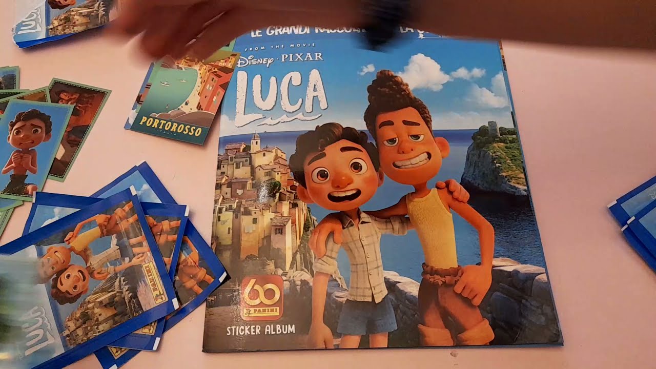 Luca - Disney Pixar - L'album delle figurine Panini apriamo 10 bustine.