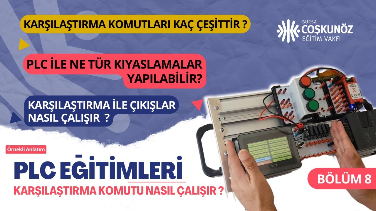 PLC EĞİTİMLERİ | Karşılaştırma Komutları Nasıl çalışır ?