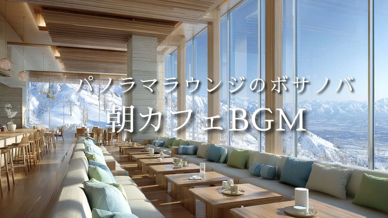 【朝カフェBGM】雪景色とパノラマラウンジのボサノバ | Flowing Moment Music