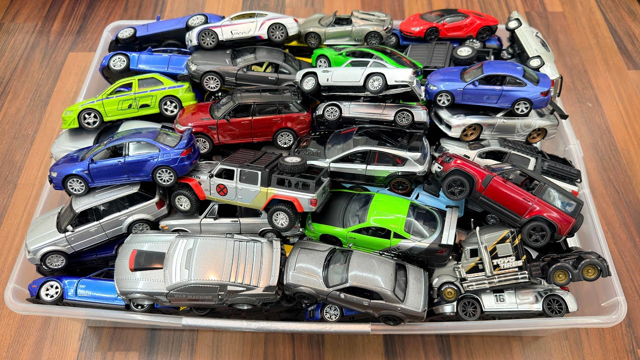 Sports, SUVs, Sedan And Minivans From A Huge Box - Diecast Model Cars Collections 
