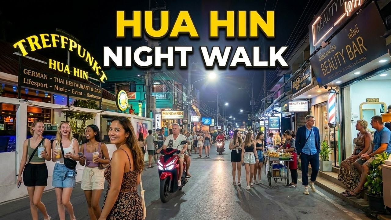 Walking Naresdamri Road: The Heart of Hua Hin, Thailand City Tour