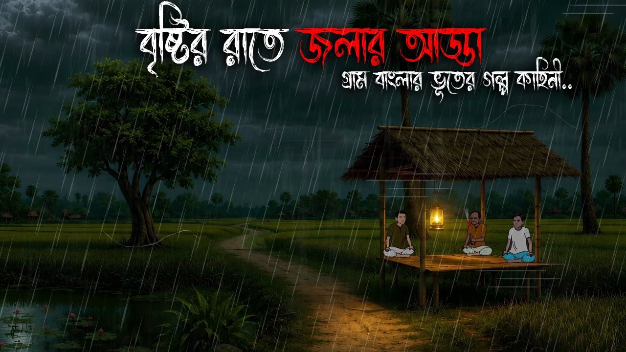 বৃষ্টির রাতে গল্প | Bhuter Cartoon | Bengali Horror Cartoon | Bangla Bhuter Golpo | Sonar Ayna