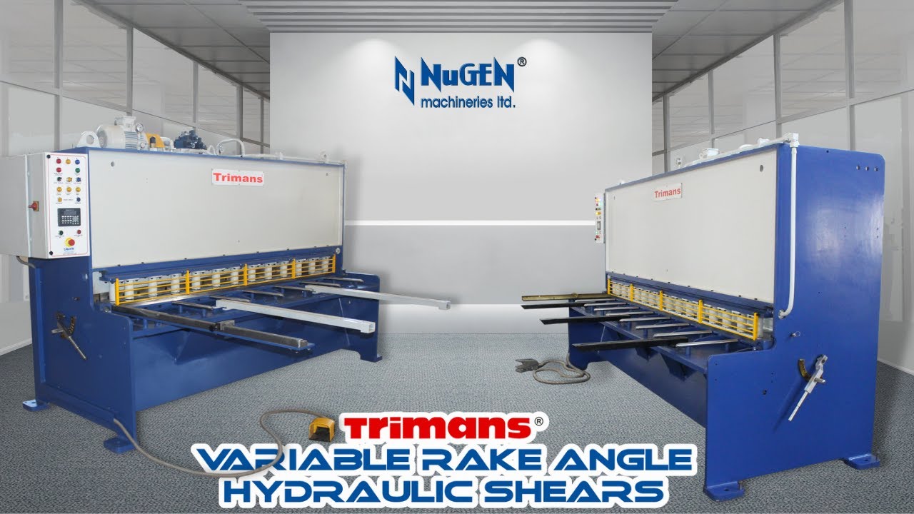 Trimans Variable Rake Angle NC Hydraulic Shears | ft. HVR 425 | NuGEN Machineries Ltd. | Since 1982