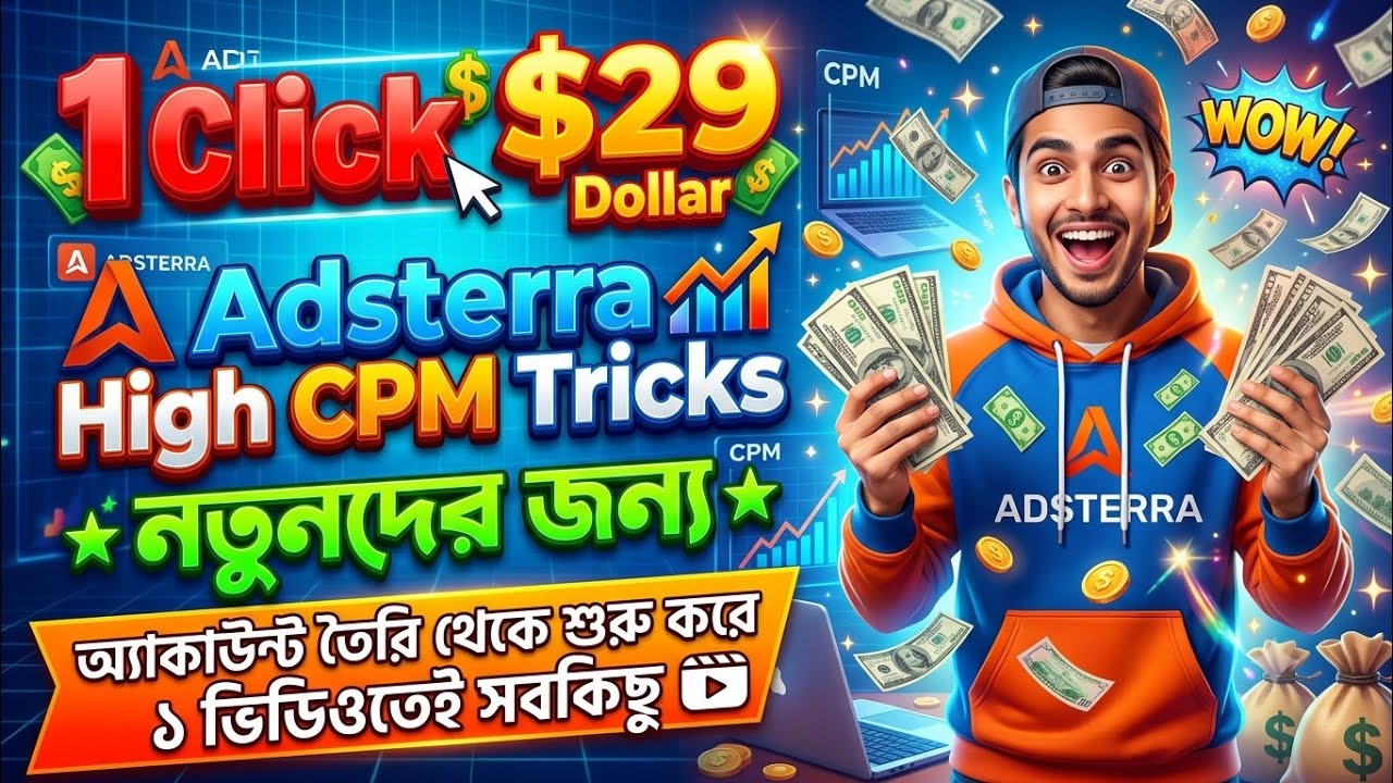 Adsterra High CPM Tricks | Adsterra Account Create | adsterra new method | adsterra marketing 2026