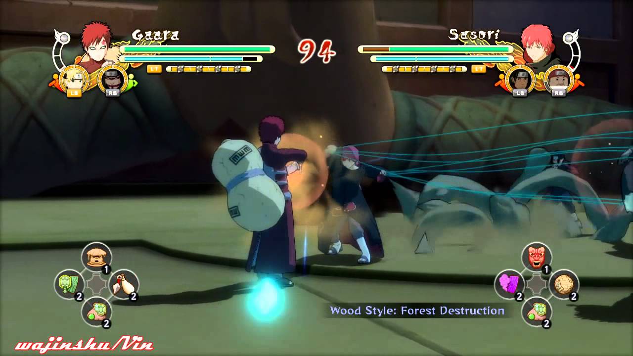 Naruto Ultimate Ninja Storm 3 Gaara vs Sasori Gameplay