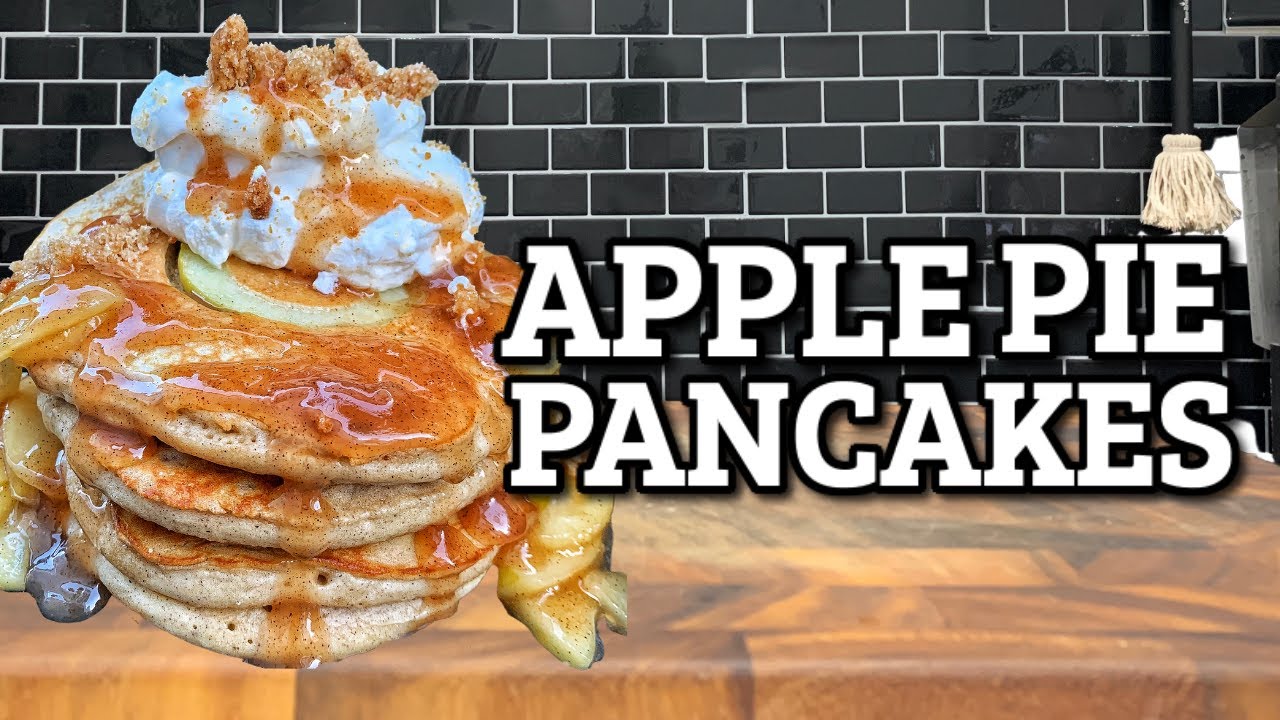 Each Pancake Has An Apple Baked Inside Of It!
