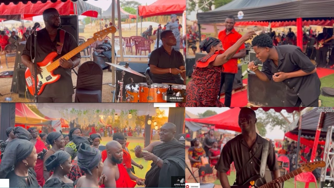 Woaw🔥Best Ghanaian hi life Funeral Jam session||EMMA ON BASS🎸||AFRO BAND||Groove🎹🥁🎸🎤🔥