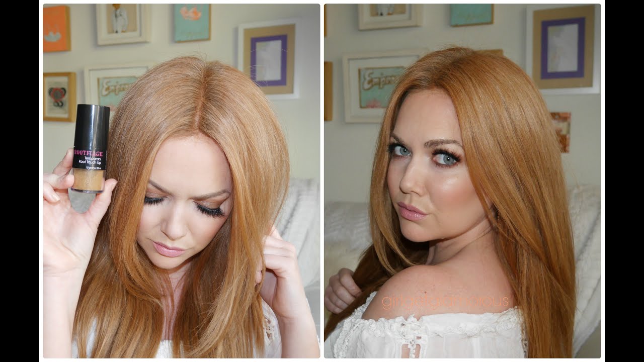 ROOTFLAGE Touch Up Powder Review + Demo | Strawberry Blonde