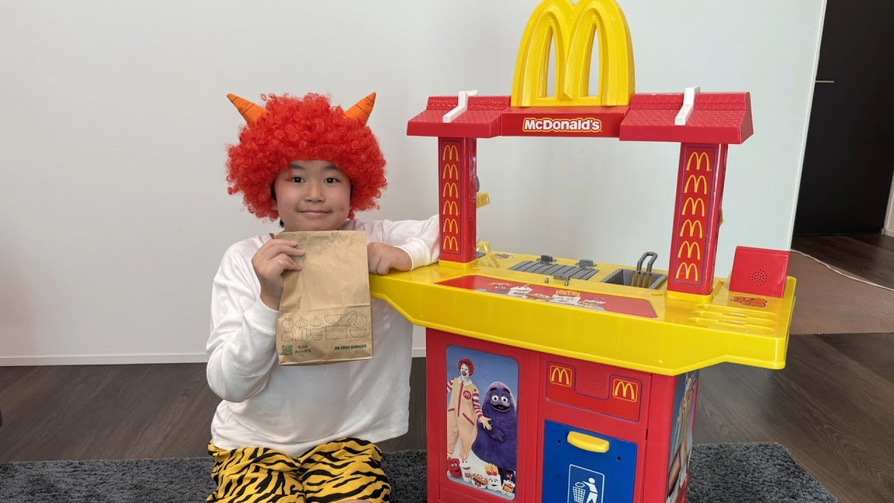 レオくんがハンバーガーを作って配達してみた！Part11 トイキッズ
