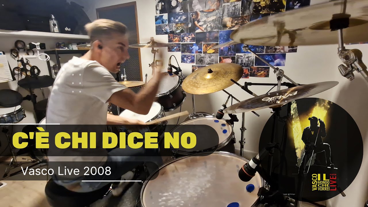 Vasco Rossi - "C'è Chi Dice No" - Live Bologna 2008 ●MATT LAUG   (Drum Cover)