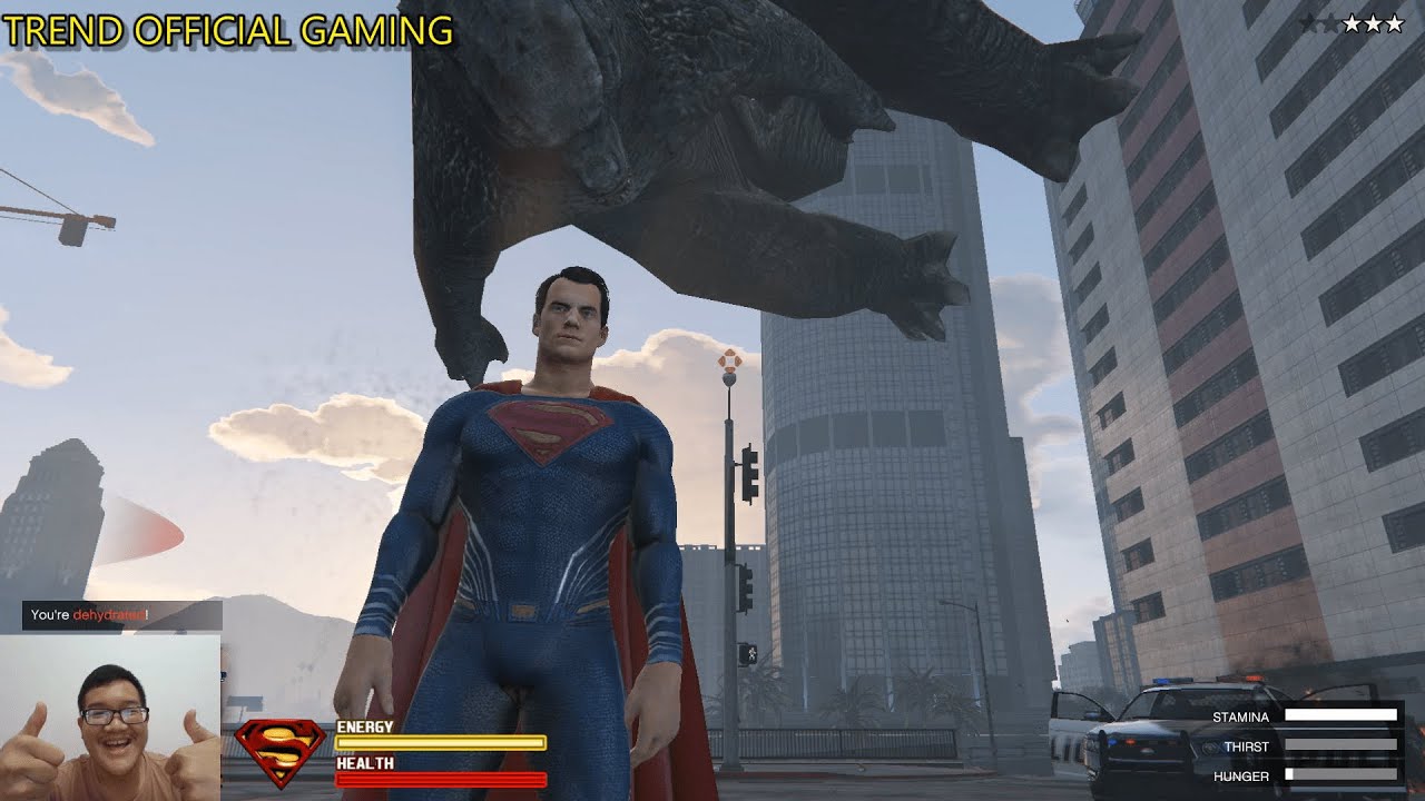 MOD SUPERMAN VS GODZILLA GTA V