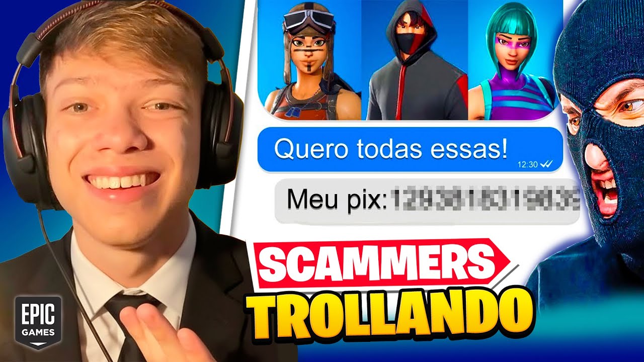 FINGI SER ADMIN DA EPIC GAMES PRA TROLLAR UM SCAMMER QUE TENTOU ME ROUBAR NO FORTNITE KKKKKKKKK