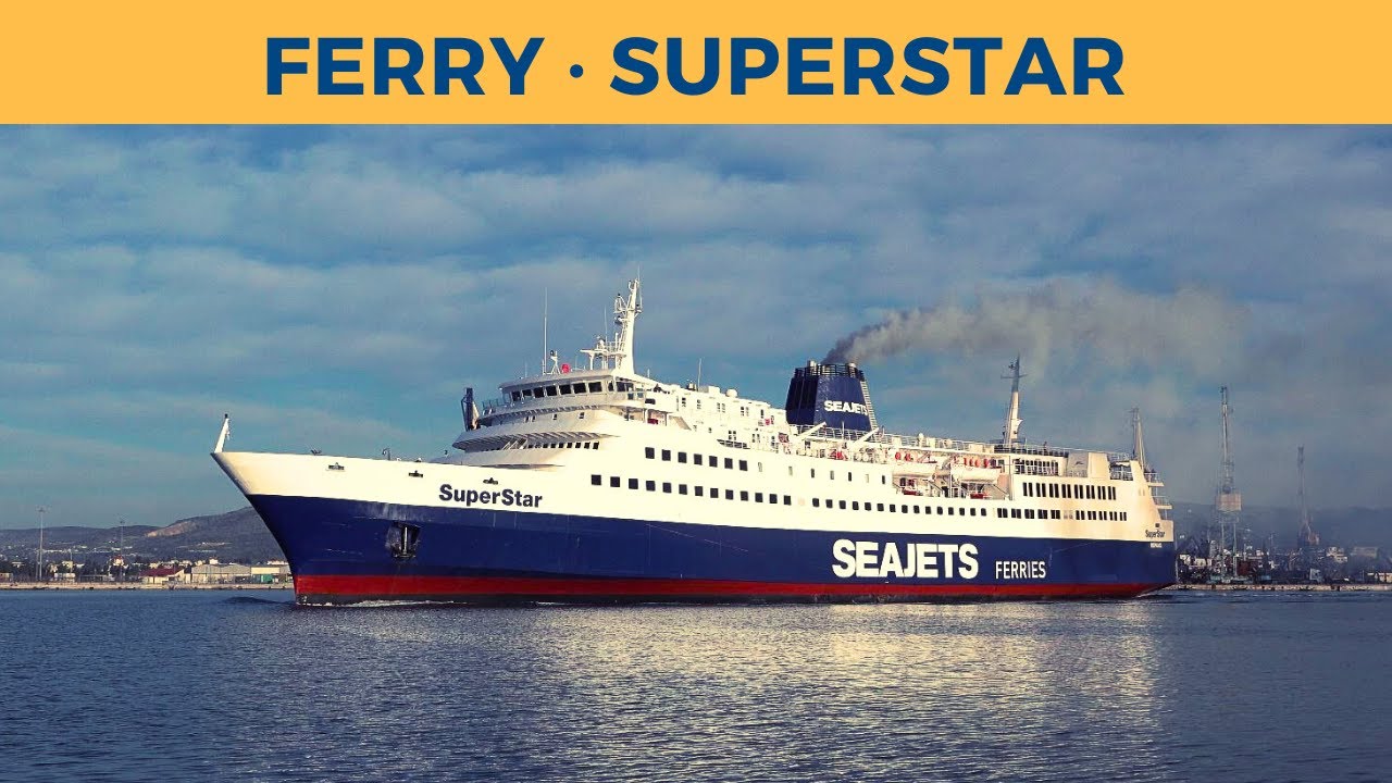 Departure of ferry SUPER STAR, Volos (Seajets)