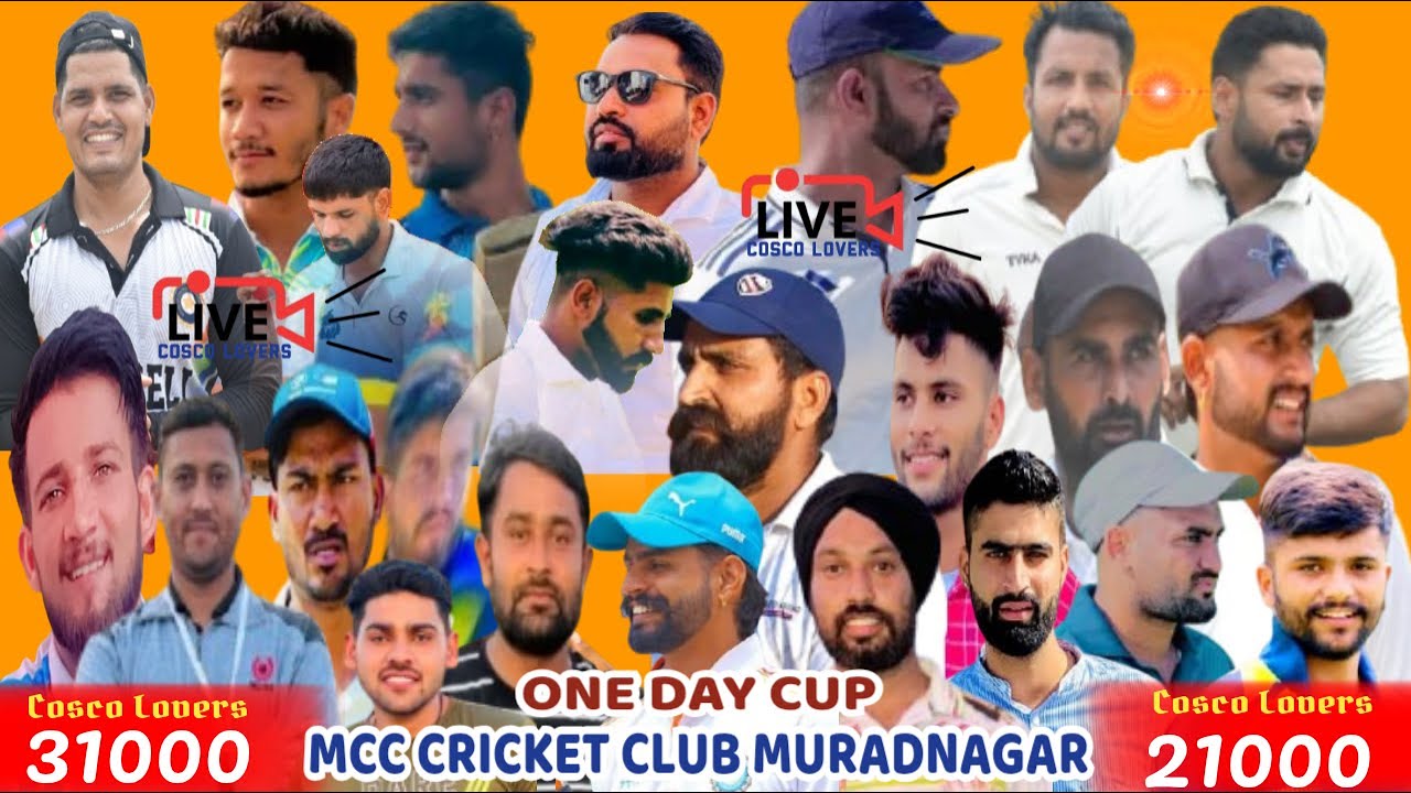 MCC CRICKET CLUB MURADNAGAR|| ONE DAY CUP||2025|| LIVE @CoscoLovers