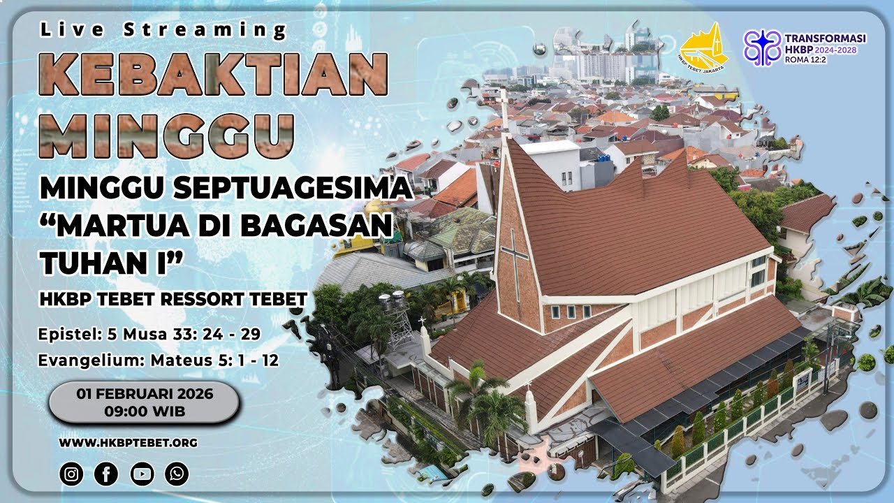 PARMINGGUAN MINGGU SEPTUAGESIMA - MINGGU, 01 FEBRUARI 2026 | JAM 09.00 WIB