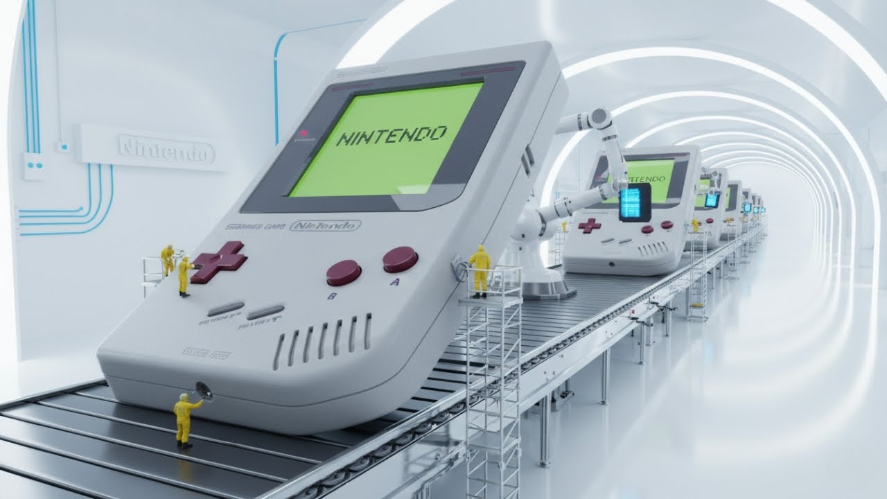 Inside the Nintendo Factory — Engineering the 1989 "Grey Brick" Game Boy Legend (Full Process)