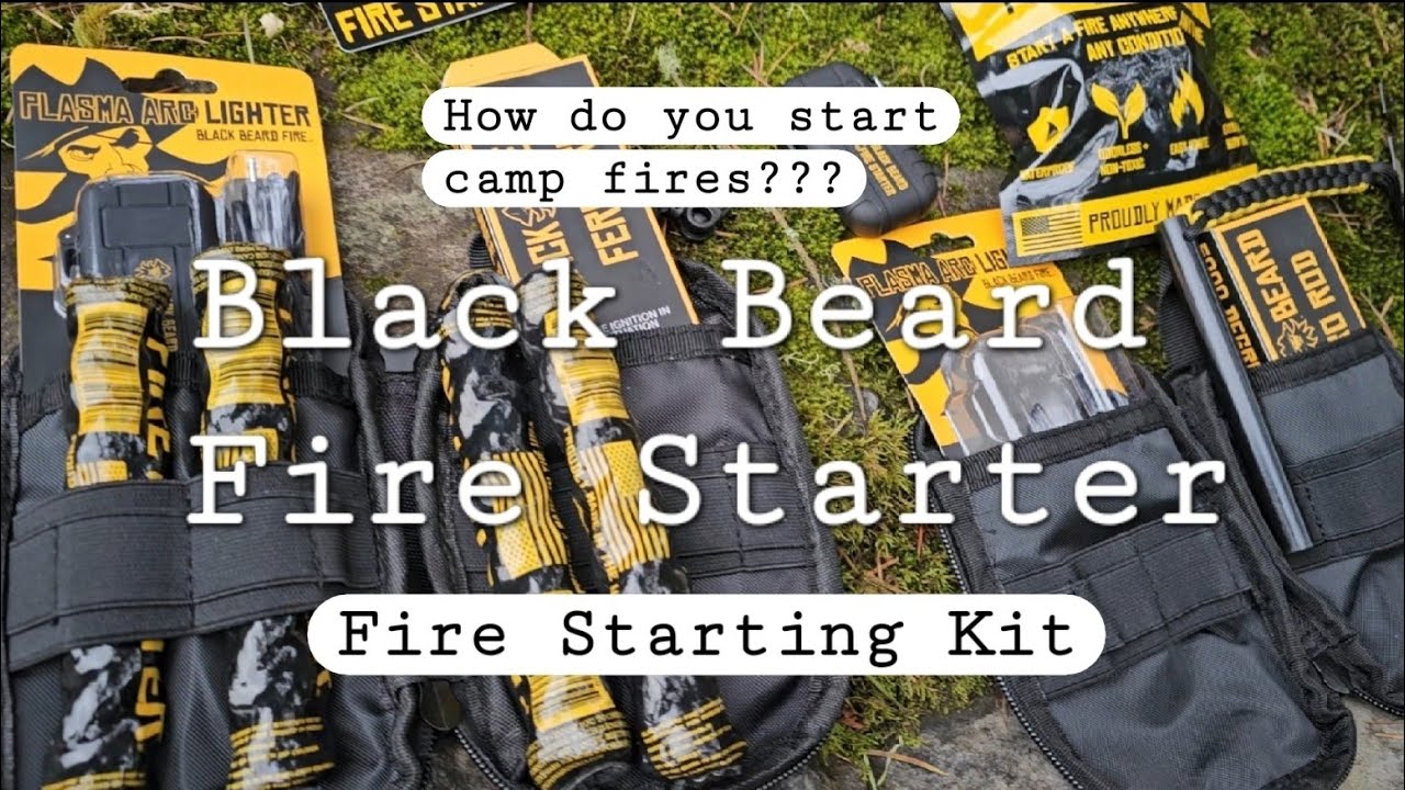 Camp Fire Starter Kit Black Beard Pirates Plunder Fire Plug kit Waterproof Matches