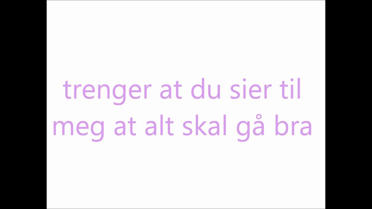 Sval- Trenger deg - MGP jr 2011- lyrics