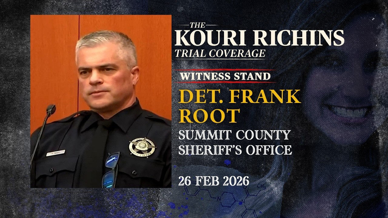 Detective Frank Root testifies at Kouri Richins murder trial
