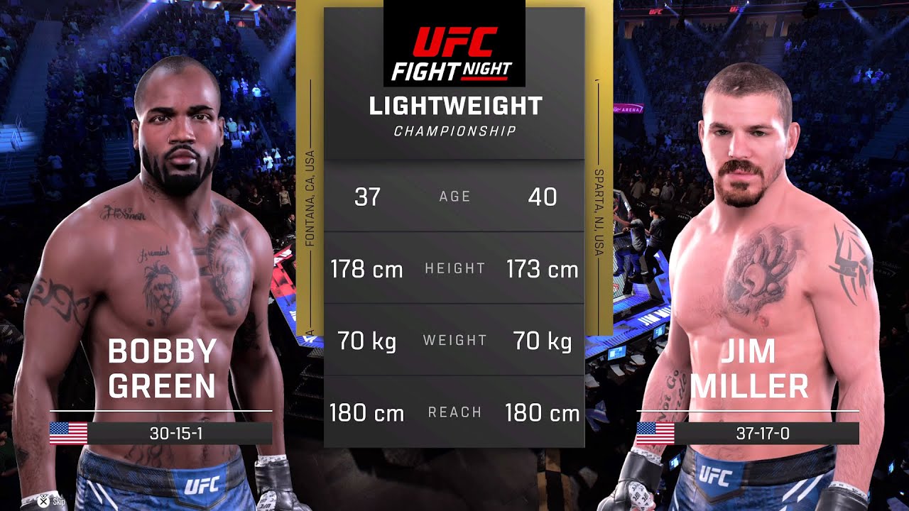 Bobby Green vs Jim Miller Full Fight - UFC 300 Fight Night