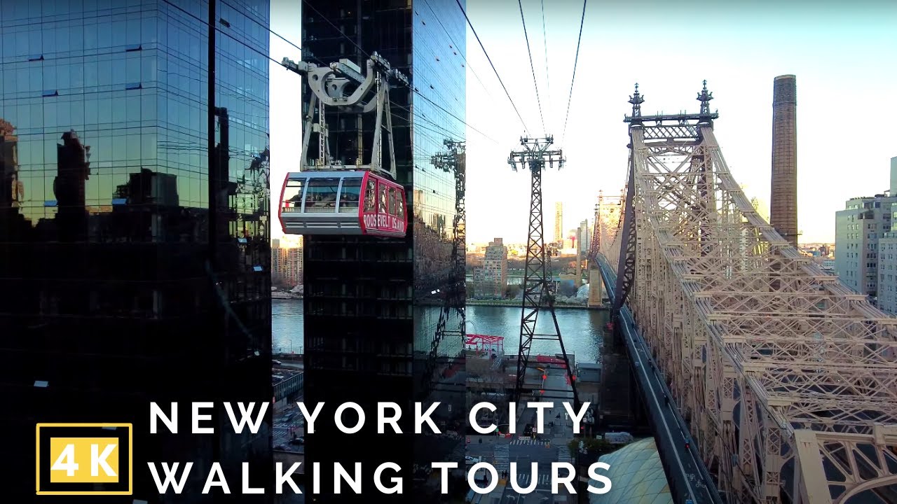 4K NYC Walking Tour | Roosevelt Island Tramway
