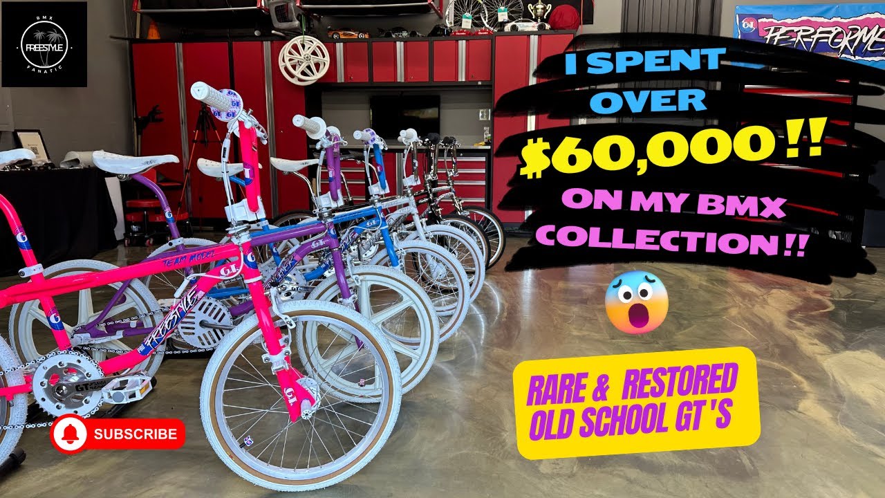I Spent $60,000 on my 80's BMX Collection !! 😳😫RARE & RESTORED GT's !!