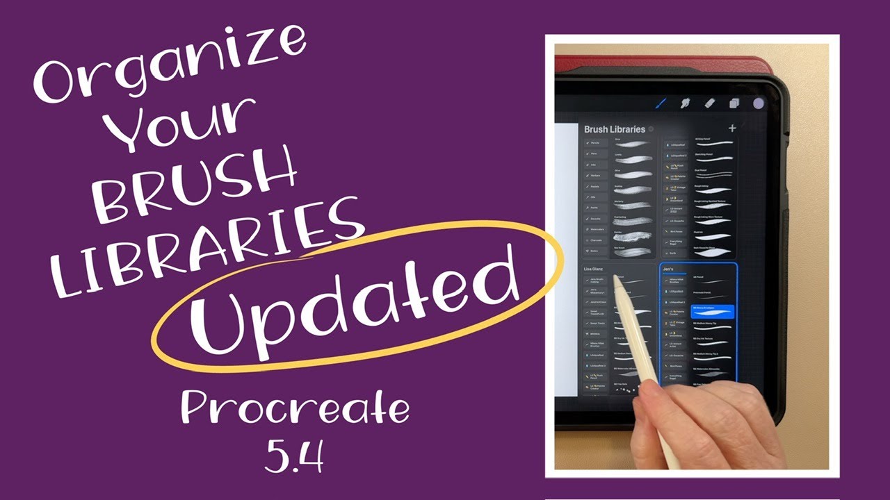 Procreate 5.4 Brand New Brush Organization!