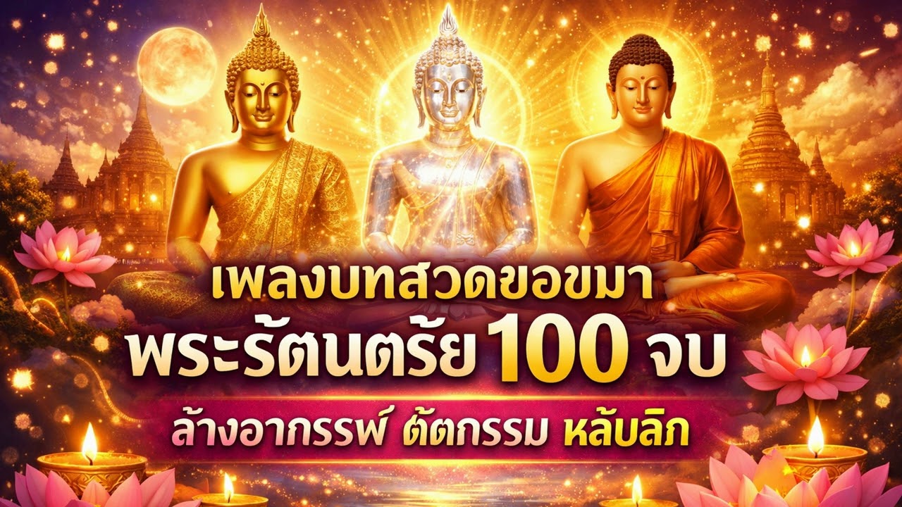 บทขอขมาลาโทษ 100 จบ (วันทามิ) เสียงบำบัดวิญญาณ ปลดปล่อยจิตใจ หลับสบาย ไร้กังวล #สวดมนต์
