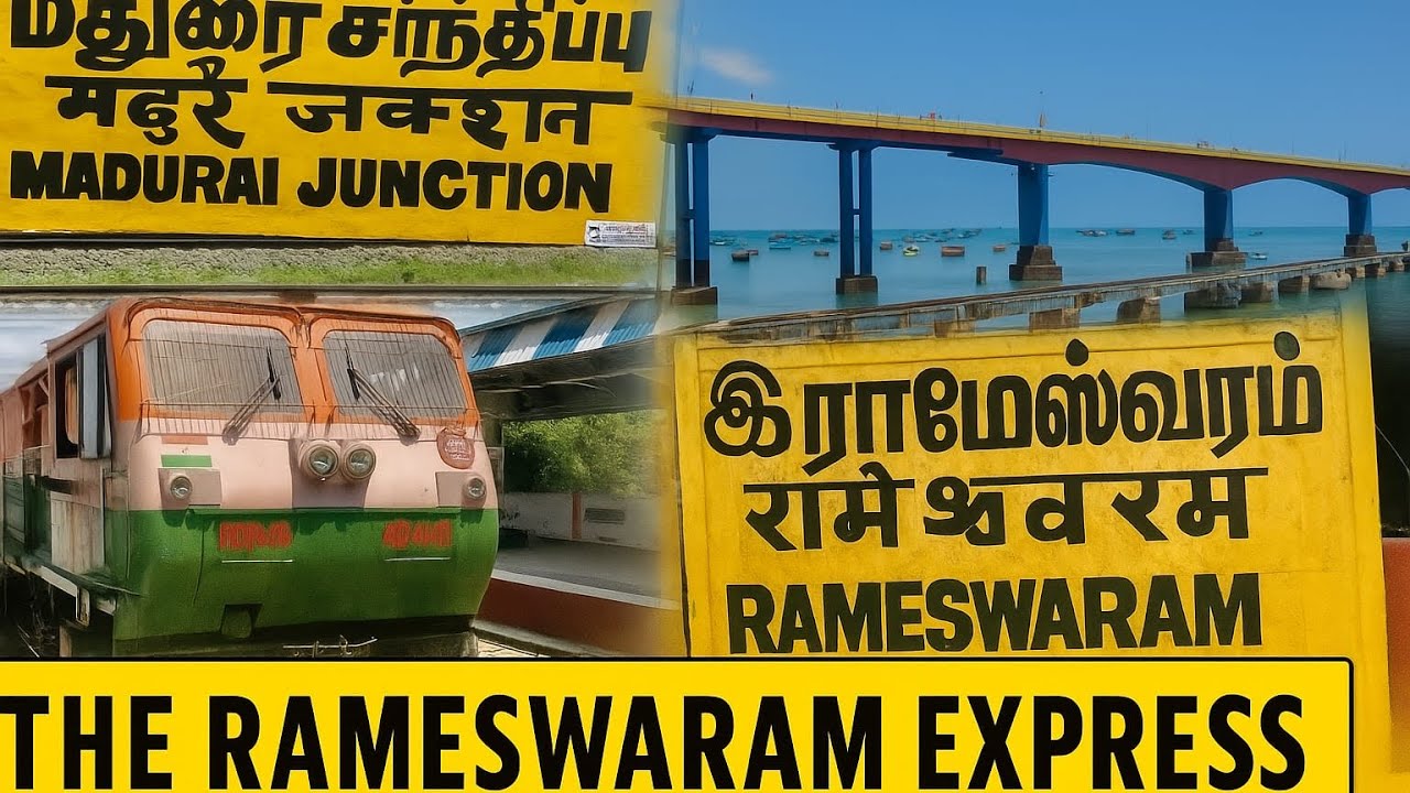 Madurai(மதுரை) to Rameswaram(ராமேஸ்வரம்)Train Journey | Pamban Bridge ❤️
