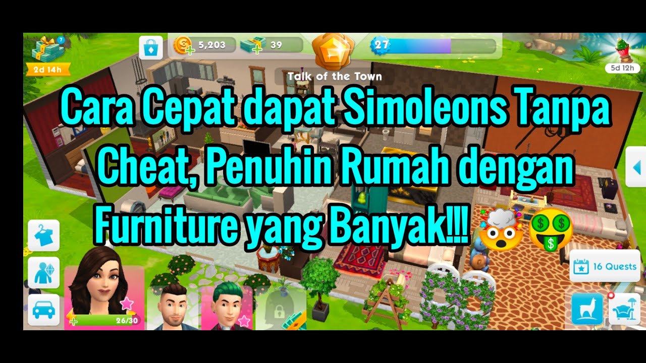 Cara & tips bikin CEPAT KAYA tanpa Cheat di The Sims Mobile Tutorial  (Indonesia)