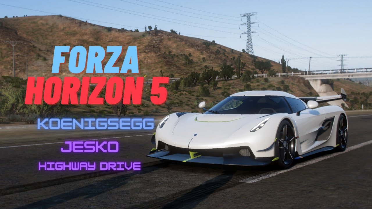 Forza Horizon 5 - Koenigsegg Jesko Highway Drive (300MPH!)