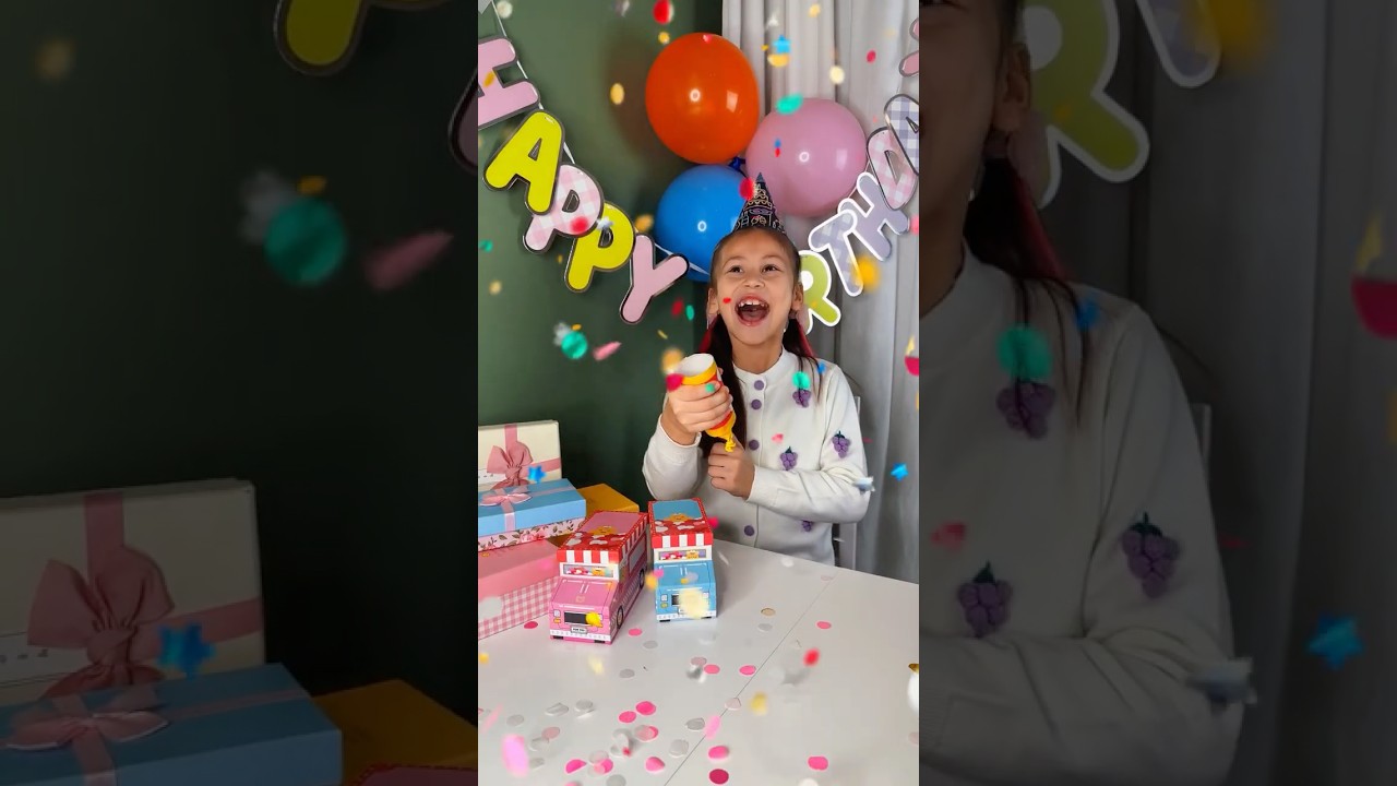 ✨ DIY Birthday Confetti Launcher #shorts #diyforkids