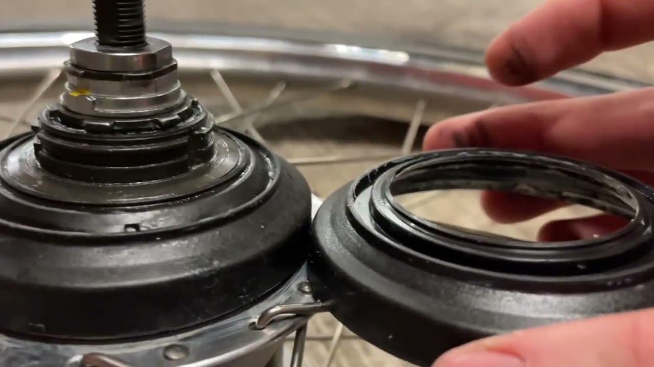 Shimano Nexus 7 internal gear hub dust cap friction fix