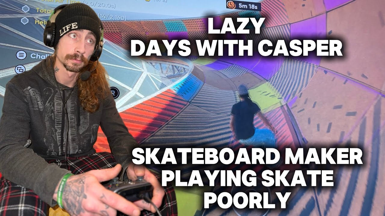 Skateboard Maker Horribly attempts to play the new ea skate. game on xbox one #videogames #awful