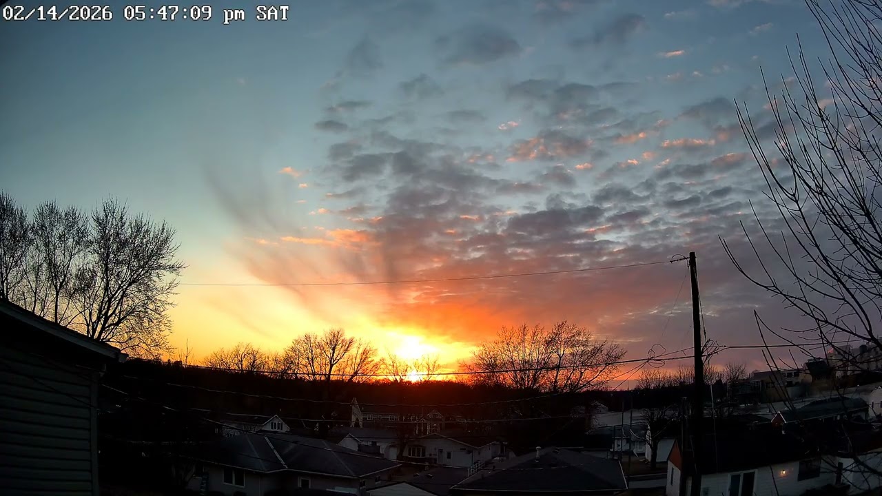 Time Lapse Sunset February 14,  2026