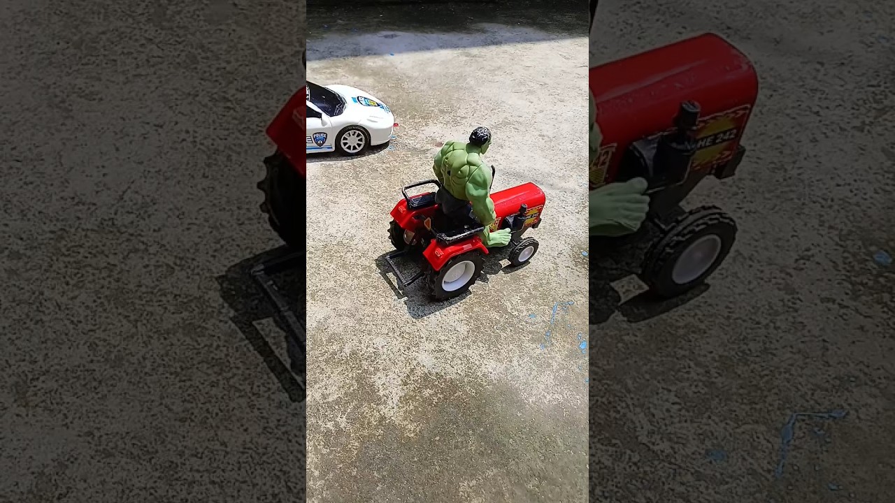 Set trolley in tractor 🤩 #satisfying #fmtoy #tractorsettrolley #shorts #gadilelo