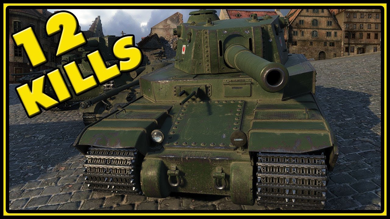 Type 5 Heavy - 12 Kills - 1 vs 5 - World of Tanks Gameplay