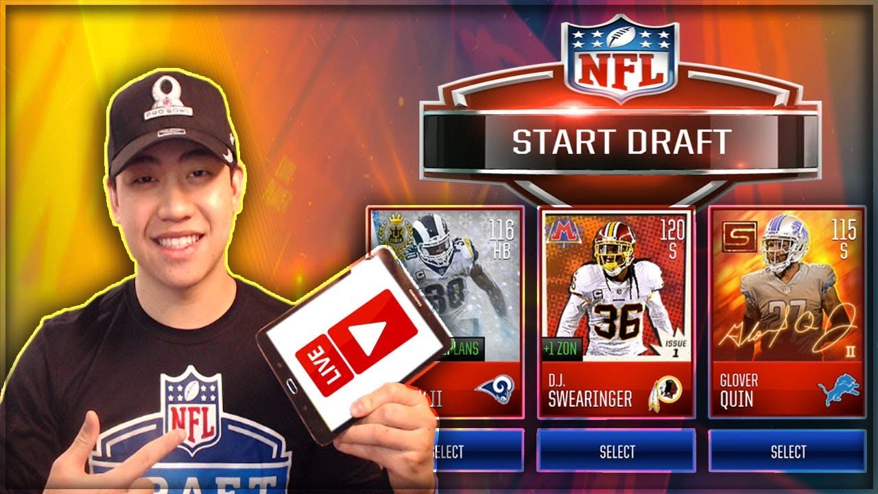 Madden Mobile 18 Draft Livestream!! Drafting The Best Team!!